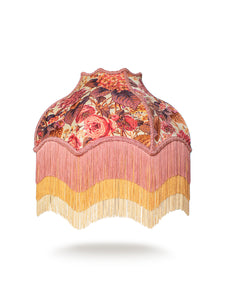 The Brambles 'Antique Rose'  Fringed Lampshade