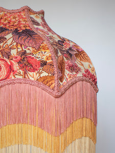 The Brambles 'Antique Rose'  Fringed Lampshade