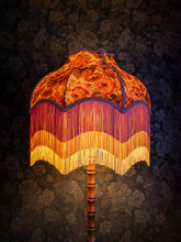 Load image into Gallery viewer, The Brambles &#39;Antique Rose&#39;  Fringed Lampshade