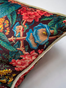 The Brambles 'Mulberry' Velvet Cushion