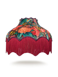 The Brambles 'Mulberry' Fringed Lampshade