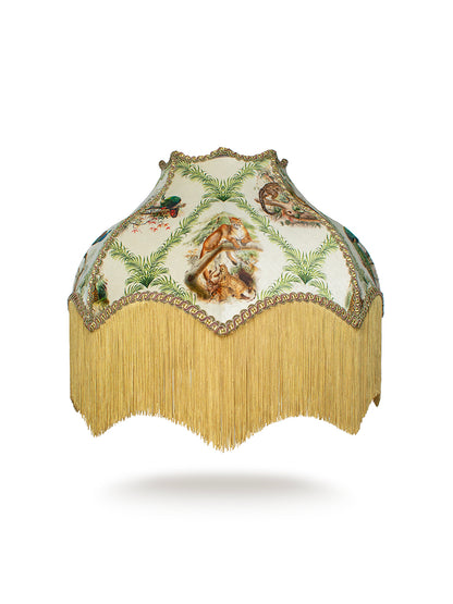 The Fierce & The Fabulous 'Archive Green' Fringed Lampshade