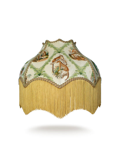 The Fierce & The Fabulous 'Archive Green' Fringed Lampshade