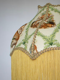 The Fierce & The Fabulous 'Archive Green' Fringed Lampshade