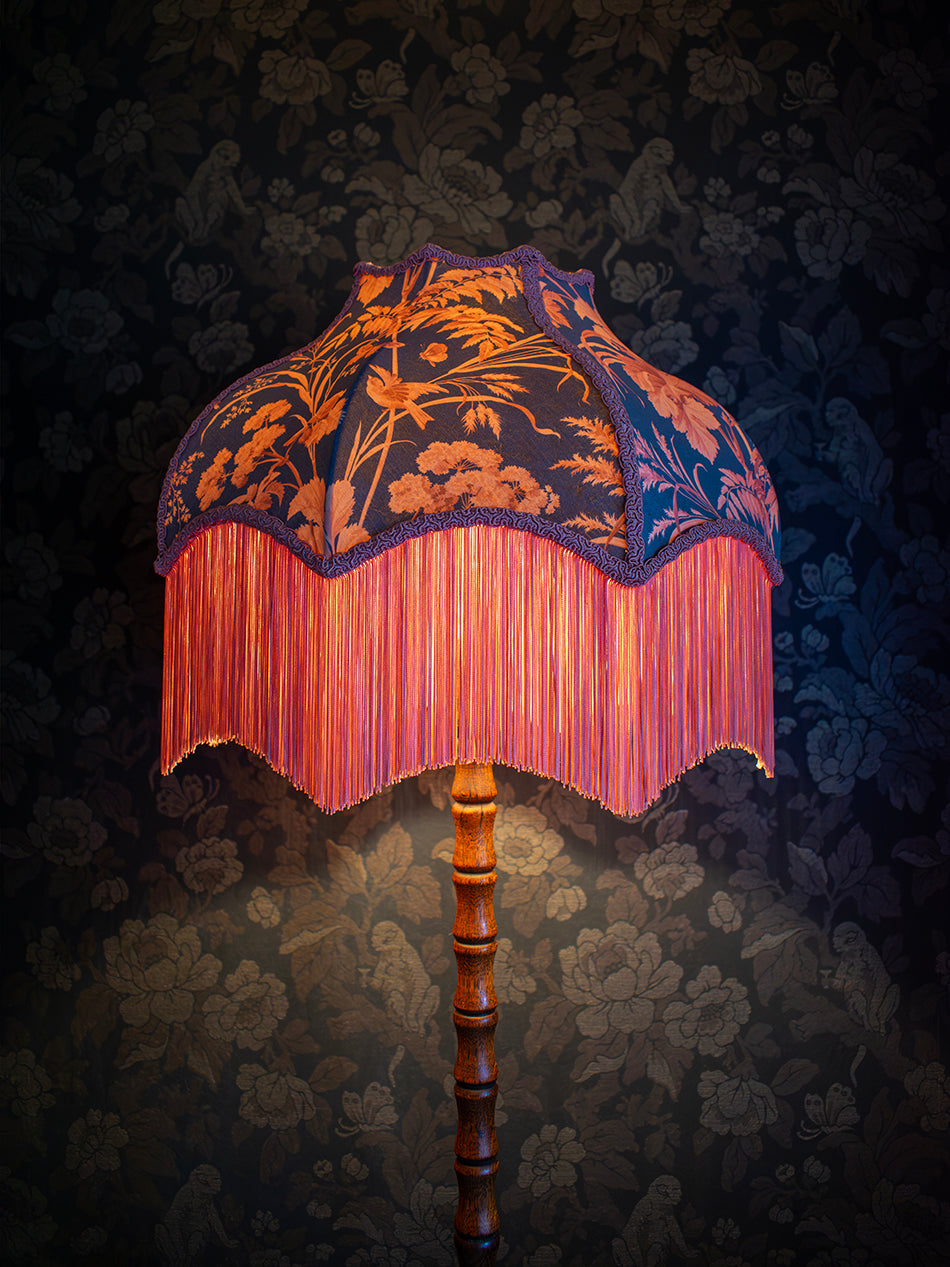 Where The Wildflowers Grow 'Dusk' Fringed Lampshade