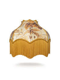 Where The Wildflowers Grow 'Mustard' Fringed Lampshade