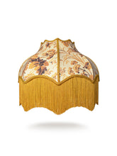 Load image into Gallery viewer, Where The Wildflowers Grow &#39;Mustard&#39; Fringed Lampshade