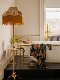 Where The Wildflowers Grow 'Mustard' Fringed Lampshade
