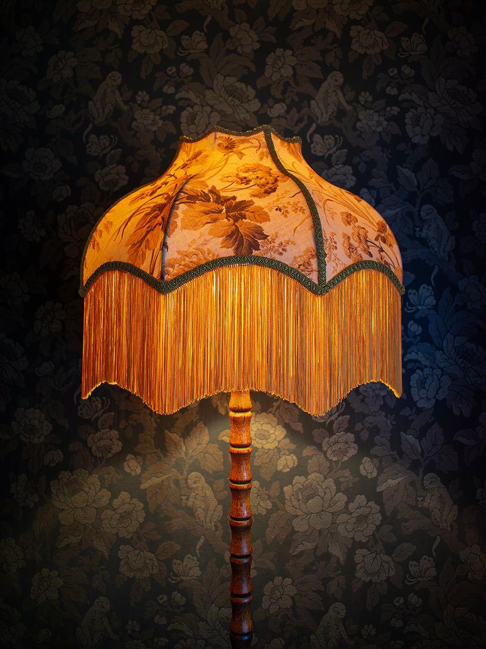Where The Wildflowers Grow 'Mustard' Fringed Lampshade