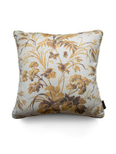 Load image into Gallery viewer, Where The Wildflowers Grow &#39;Mustard&#39; Linen Cushion