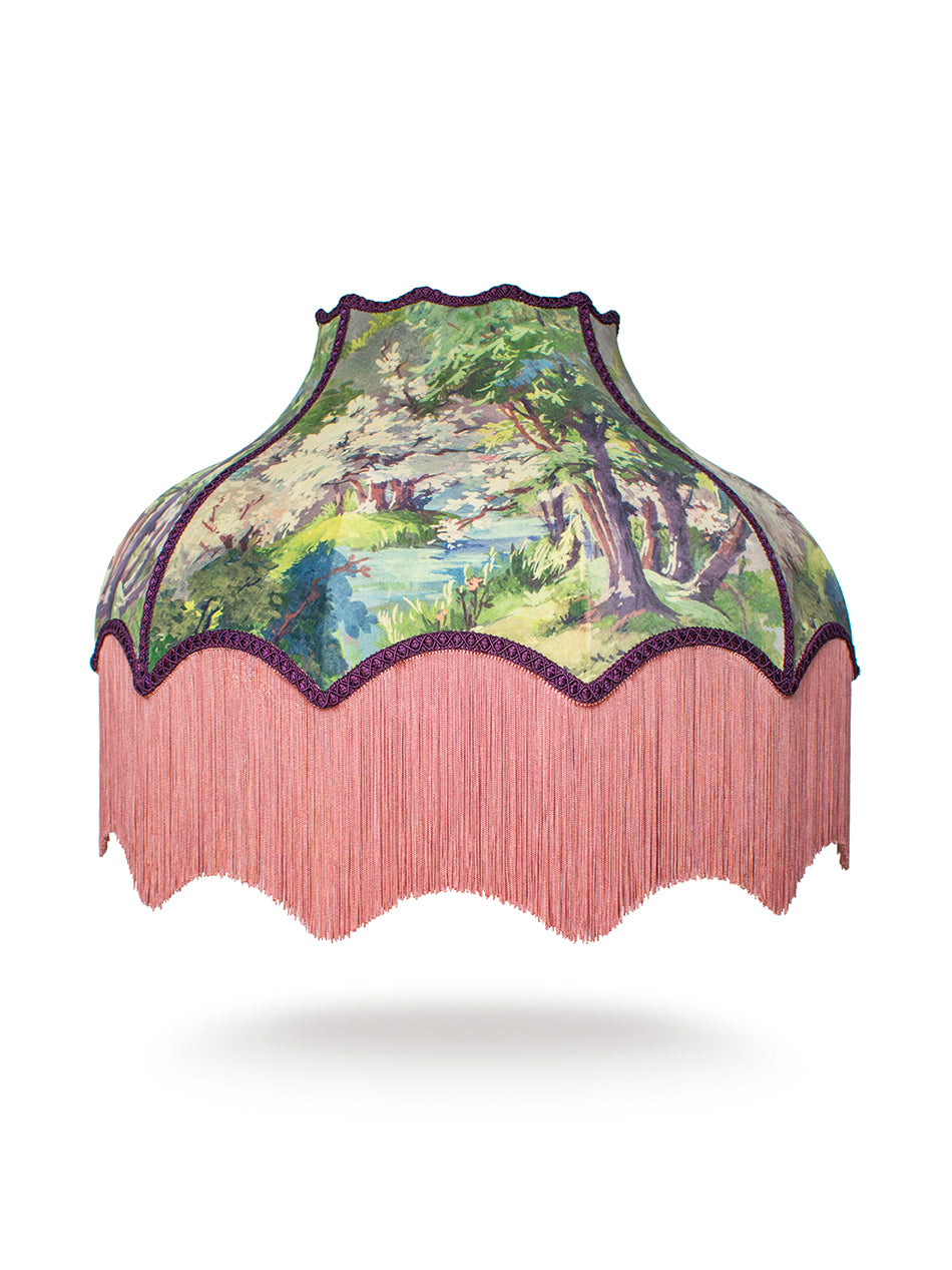 Wild Wild Woods Fringed Lampshade