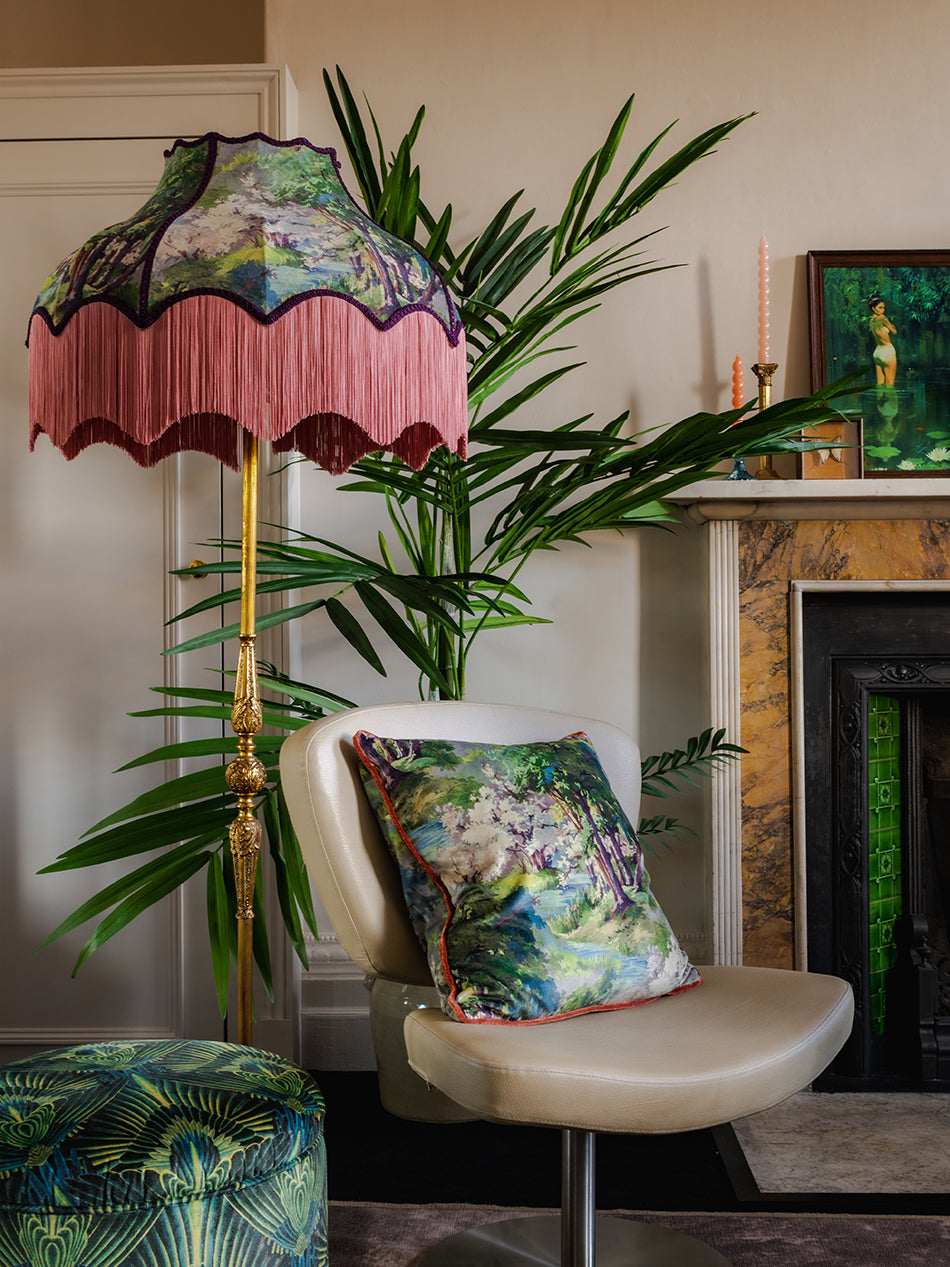 Wild Wild Woods Fringed Lampshade