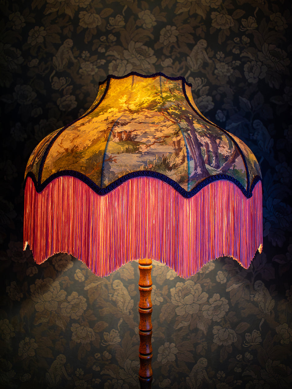Wild Wild Woods Fringed Lampshade