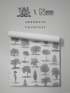 Arboreta 'Charcoal' Wallpaper Sample