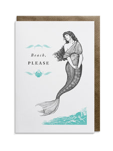 Beach, Please Greeting Card