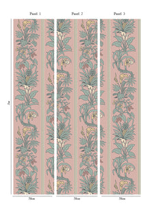 Botanize Heritage 'Plaster Pink' Wallpaper Sample