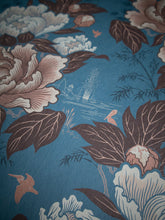 Load image into Gallery viewer, Bloomin&#39; Marvellous &#39;Belle Blue&#39; Wallpaper Wallpaper Sample