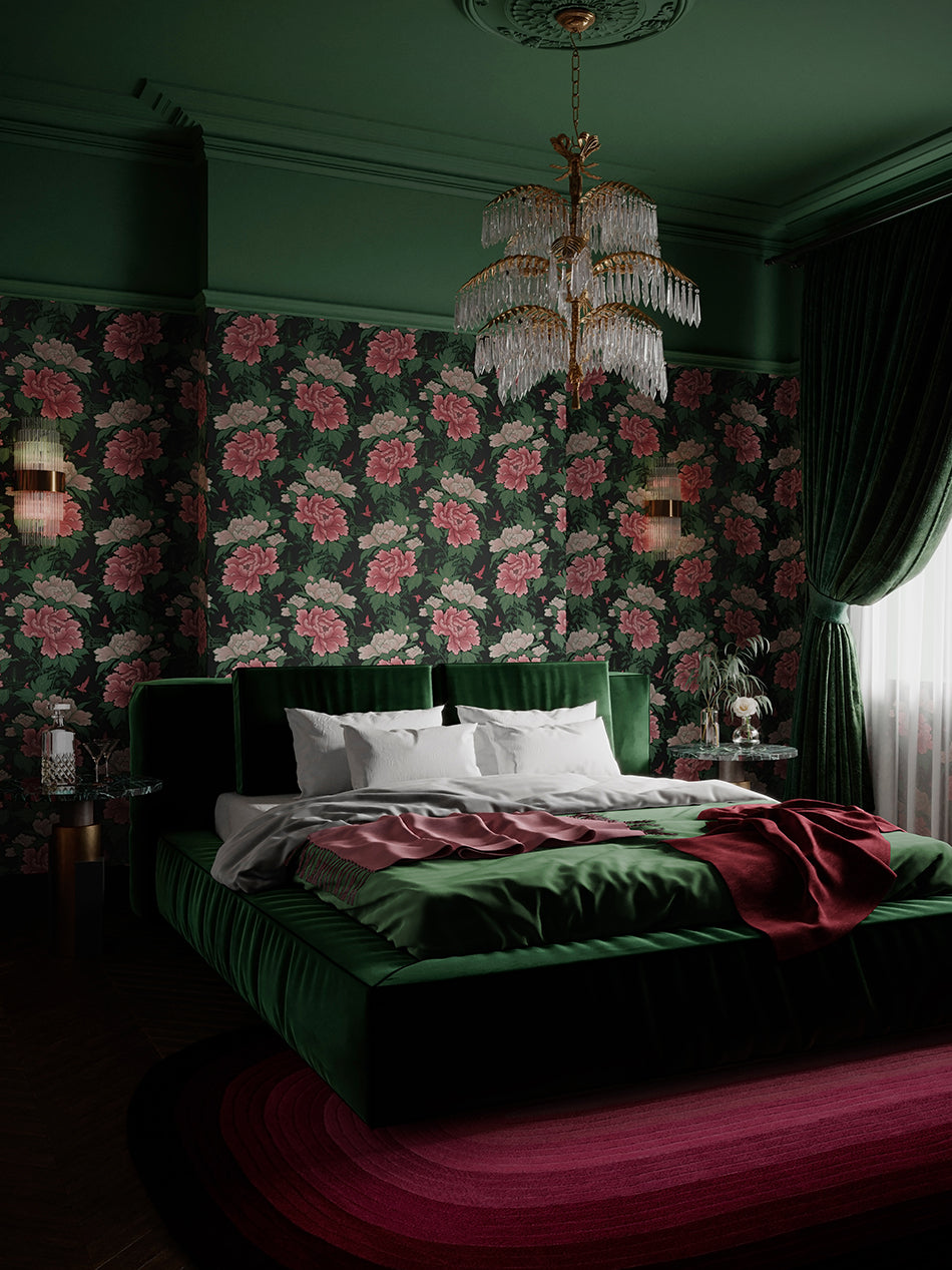 Bloomin' Marvellous 'Blush Green' Wallpaper