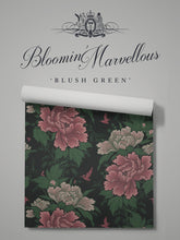 Load image into Gallery viewer, Bloomin&#39; Marvellous &#39;Blush Green&#39; Wallpaper Wallpaper Sample