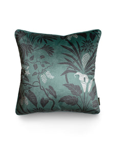 Botanize 'Fern Green' Velvet Cushion