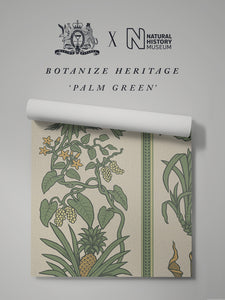 Botanize Heritage 'Palm Green' Wallpaper Sample