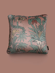Botanize Heritage 'Plaster Pink' Velvet Cushion