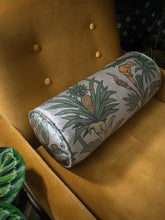 Load image into Gallery viewer, Botanize Heritage &#39;Palm Green&#39; Velvet Bolster Cushion