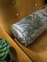 Load image into Gallery viewer, Botanize Heritage &#39;Palm Green&#39; Velvet Bolster Cushion