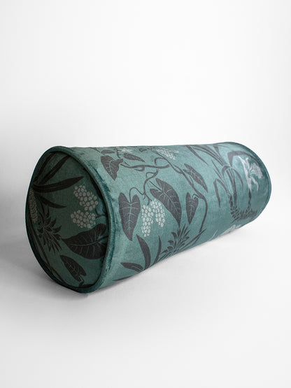Sample Sale: Botanize 'Fern Green' Velvet Bolster Cushion
