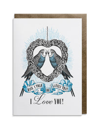 Budgie Love Greeting Card