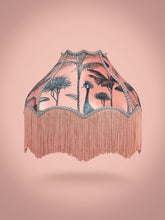 Load image into Gallery viewer, Crane Fonda &#39;Coral&#39; Fringed Bette Lampshade