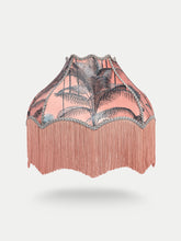 Load image into Gallery viewer, Crane Fonda &#39;Coral&#39; Fringed Bette Lampshade