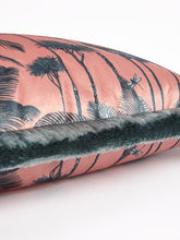 Load image into Gallery viewer, Sample Sale: Crane Fonda &#39;Coral&#39; Fringed Velvet Cushion