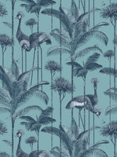 Load image into Gallery viewer, Crane Fonda &#39;Palm Blue&#39; Wallpaper