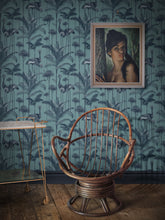 Load image into Gallery viewer, Crane Fonda &#39;Palm Blue&#39; Wallpaper Sample