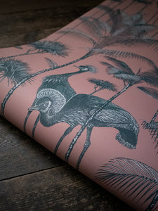 Crane Fonda 'Coral' Wallpaper