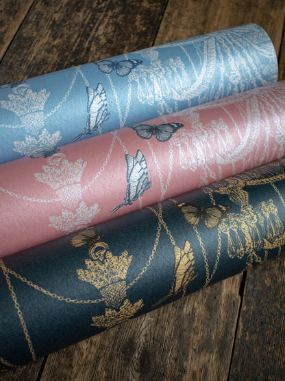 Sample Sale: Crystal Wings 'Powder Pink' Wallpaper