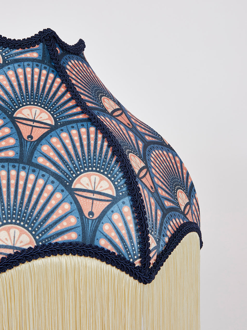 Deco Martini 'Blush' Fringed Lampshade