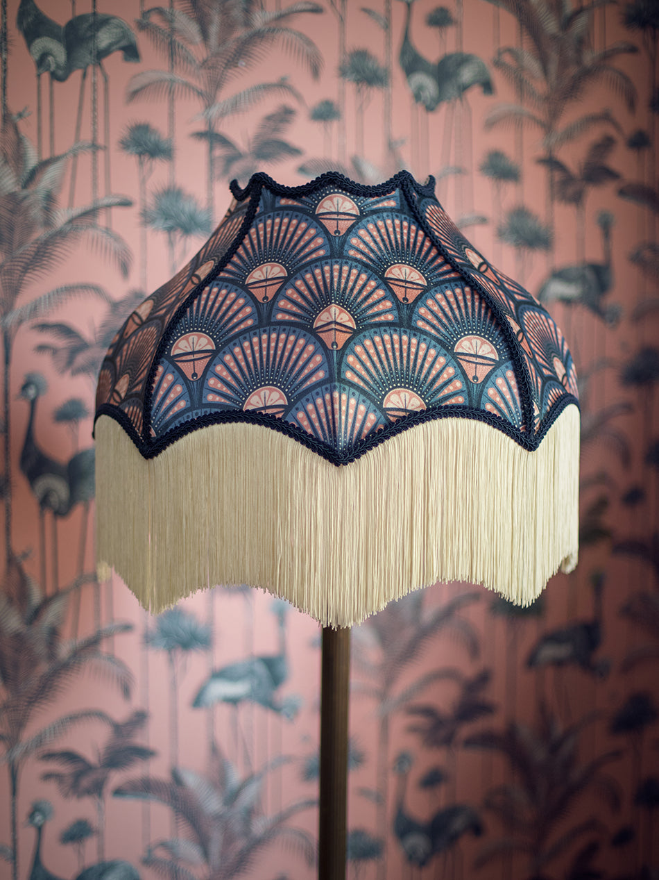 Deco Martini 'Blush' Fringed Lampshade