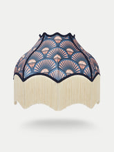 Load image into Gallery viewer, Deco Martini &#39;Blush&#39; Fringed Bette Lampshade