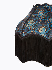 Deco Martini 'Midnight Gold' Fringed Lampshade