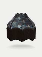 Load image into Gallery viewer, Deco Martini &#39;Midnight Gold&#39; Fringed Bette Lampshade