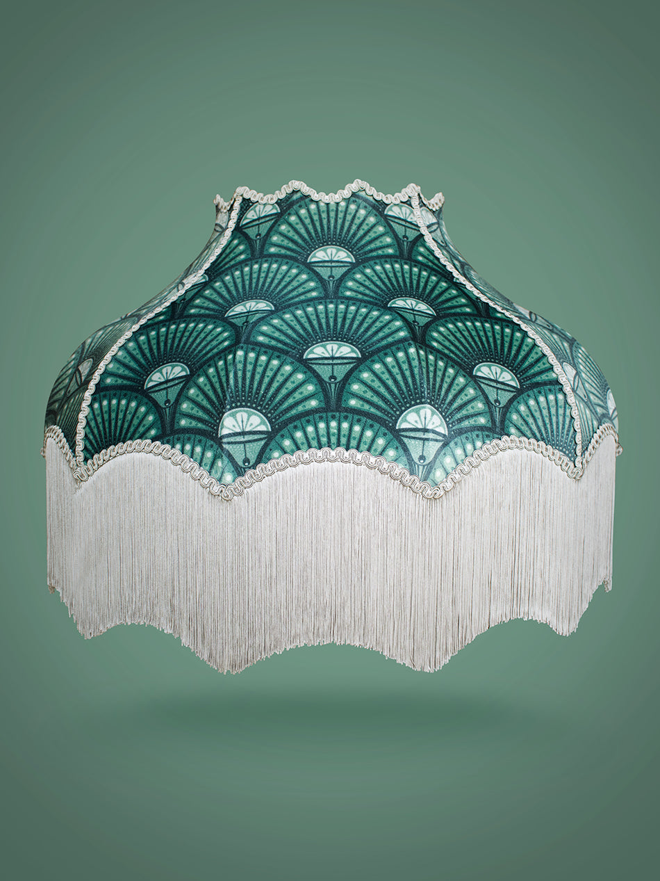 Deco Martini 'Arsenic' Fringed Lampshade