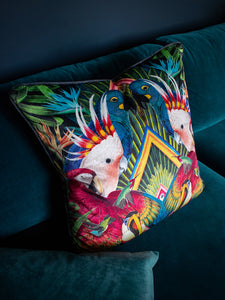 Sample Sale: Divine Plumage Velvet Cushion