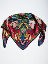 Load image into Gallery viewer, Divine Plumage Silk Scarf