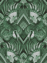 Load image into Gallery viewer, Divine Plumage &#39;Emerald&#39; Wallpaper
