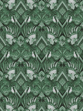 Load image into Gallery viewer, Divine Plumage &#39;Emerald&#39; Wallpaper