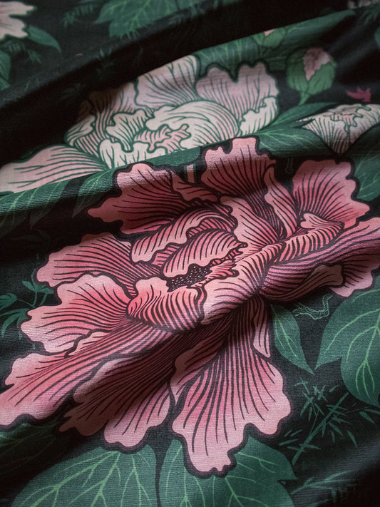 Bloomin' Marvellous 'Blush Green' Recycled Velvet
