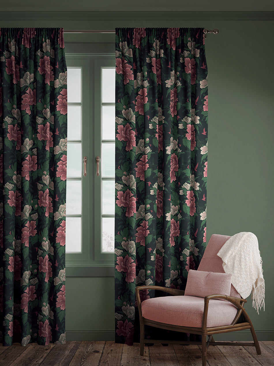 Bloomin' Marvellous 'Blush Green' Recycled Velvet Sample