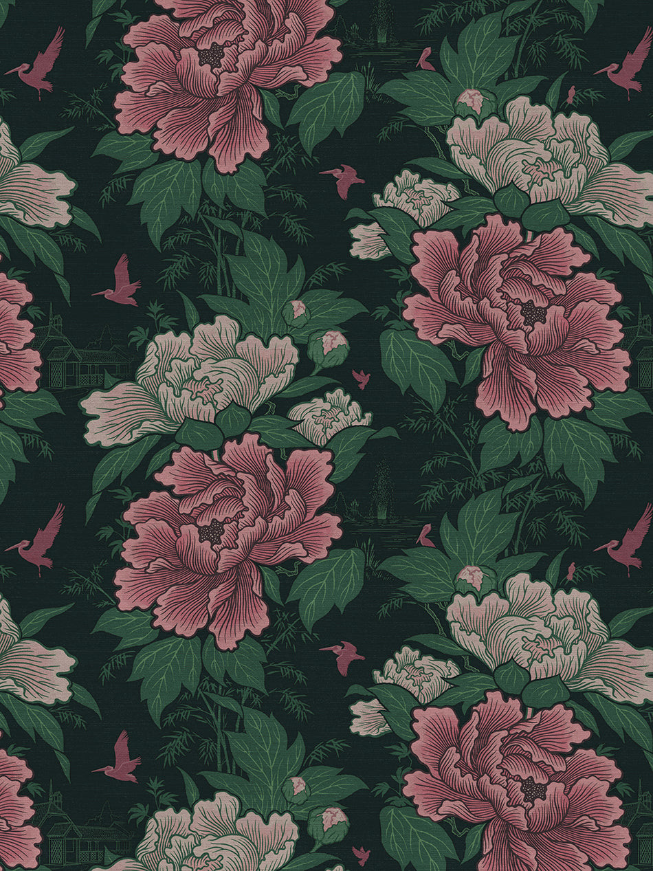 Bloomin' Marvellous 'Blush Green' Recycled Velvet Sample